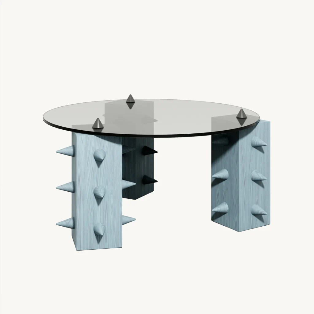 Mesa de Centro Cena em perspectiva, da Coleção Cena, da DONÓ Design.
